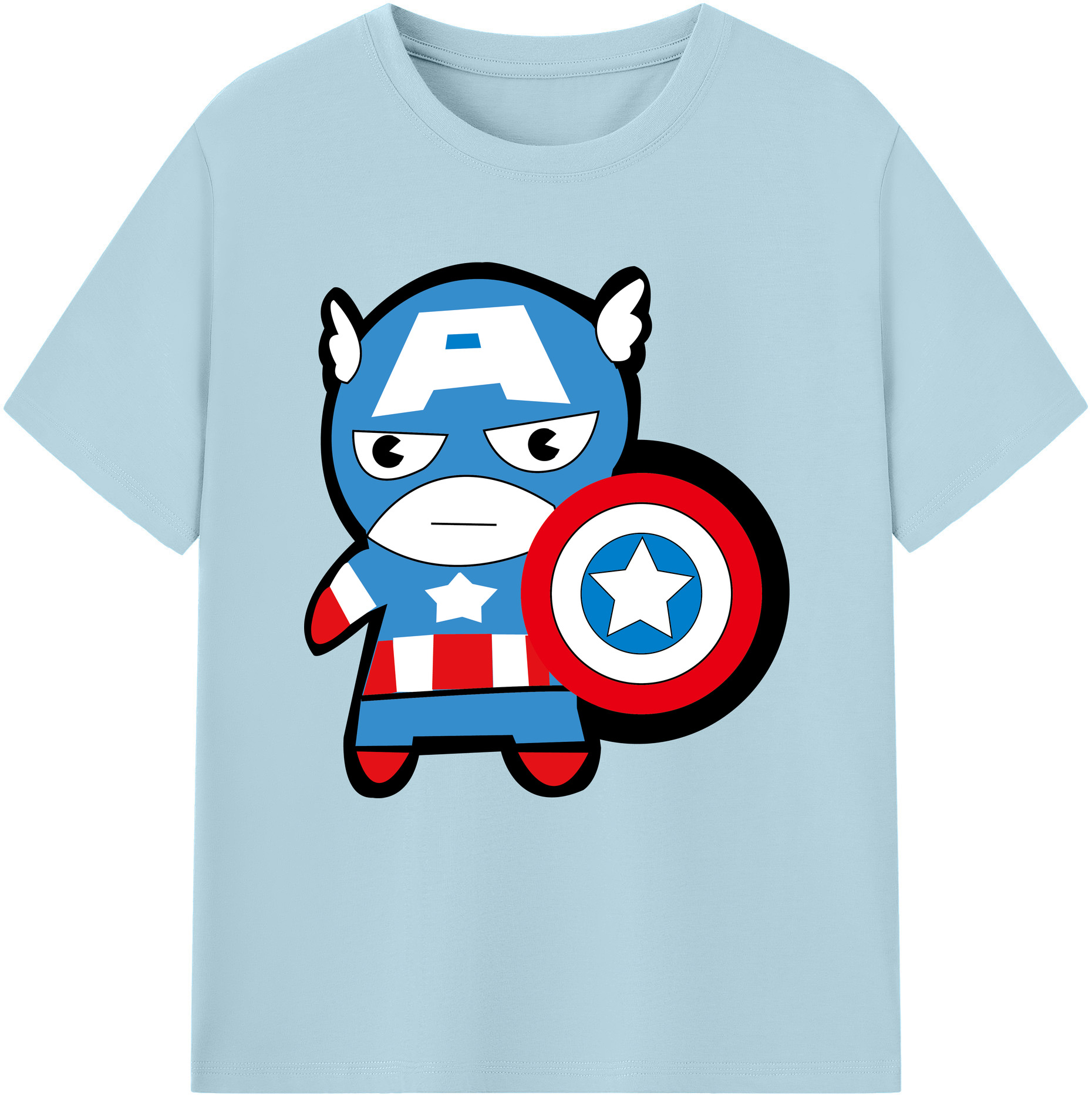 （画像用） アベンジャーズ The Avengers 綿100％半袖Tシャツ（フロントプリント）